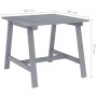 Mesa de comedor de jardín madera maciza acacia gris 88x88x74 cm en Mesas de jardín | Comprar online en Foru.es