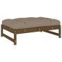 Juego muebles jardín 4 pzas y cojines madera maciza marrón miel de vidaXL, Conjuntos de jardín - Ref: Foro24-3186112, Precio:...