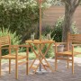 Mesa jardín plegable madera maciza de eucalipto Ø60x75 cm en Mesas de jardín | Comprar online en Foru.es