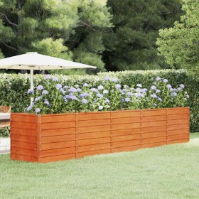 Arriate oxidado de acero corten 400x80x77 cm en Macetas y jardineras | Comprar online en Foru.es
