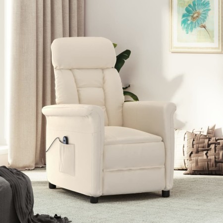 Sillón reclinable eléctrico microfibra beige en Sillones | Comprar online en Foru.es