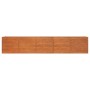 Arriate oxidado de acero corten 400x80x77 cm en Macetas y jardineras | Comprar online en Foru.es