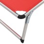 Tumbonas plegables con techo 2 uds aluminio y textilene rojo en Tumbonas | Comprar online en Foru.es