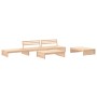 Juego de muebles de jardín 5 piezas y cojines madera maciza de vidaXL, Conjuntos de jardín - Ref: Foro24-3186144, Precio: 723...