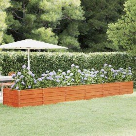 Arriate oxidado de acero corten 480x80x45 cm en Macetas y jardineras | Comprar online en Foru.es