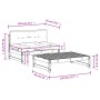 Juego de muebles jardín 2 pzas y cojines madera pino impregnada de vidaXL, Conjuntos de jardín - Ref: Foro24-3186108, Precio:...