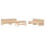 Juego de muebles de jardín 6 piezas y cojines madera maciza de vidaXL, Conjuntos de jardín - Ref: Foro24-3186123, Precio: 812...