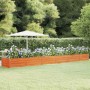 Arriate oxidado de acero corten 600x80x45 cm en Macetas y jardineras | Comprar online en Foru.es