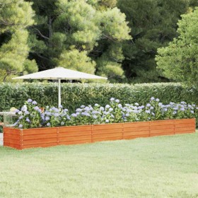 Arriate oxidado de acero corten 600x80x45 cm en Macetas y jardineras | Comprar online en Foru.es