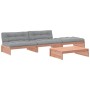 Juego de muebles jardín 4 pzas y cojines madera abeto Douglas de vidaXL, Conjuntos de jardín - Ref: Foro24-3186142, Precio: 7...