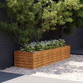 Jardinera elevada 194x50x36 cm acero corten en Macetas y jardineras | Comprar online en Foru.es
