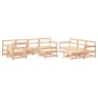 Juego de muebles de jardín 10 piezas y cojines madera maciza de vidaXL, Conjuntos de jardín - Ref: Foro24-3186081, Precio: 78...