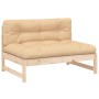 Juego de muebles de jardín 2 piezas y cojines madera maciza de vidaXL, Conjuntos de jardín - Ref: Foro24-3186102, Precio: 260...