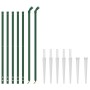 Cerca de alambre con pinchos de anclaje verde 1x10 m de vidaXL, Paneles de vallas - Ref: Foro24-154113, Precio: 104,68 €, Des...