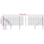 Cerca de alambre con pinchos de anclaje gris antracita 1,1x10 m de vidaXL, Paneles de vallas - Ref: Foro24-154258, Precio: 97...
