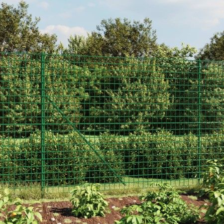 Cerca de alambre con pinchos de anclaje verde 2x10 m de vidaXL, Paneles de vallas - Ref: Foro24-154118, Precio: 162,71 €, Des...
