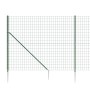 Cerca de alambre con pinchos de anclaje verde 2,2x10 m de vidaXL, Paneles de vallas - Ref: Foro24-154119, Precio: 176,04 €, D...