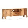 Mueble para TV de madera maciza de sheesham 115x30x42 cm de vidaXL, Muebles TV - Ref: Foro24-287337, Precio: 154,92 €, Descue...