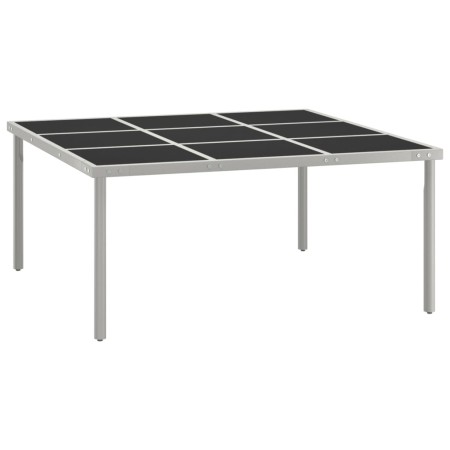 Mesa de comedor de jardín acero y vidrio 170x170x74,5 cm en Mesas de jardín | Comprar online en Foru.es