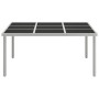 Mesa de comedor de jardín acero y vidrio 170x170x74,5 cm en Mesas de jardín | Comprar online en Foru.es