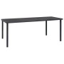 Mesa de comedor de jardín acero gris antracita 190x90x74 cm en Mesas de jardín | Comprar online en Foru.es