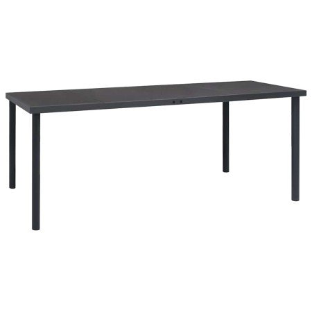 Mesa de comedor de jardín acero gris antracita 190x90x74 cm en Mesas de jardín | Comprar online en Foru.es