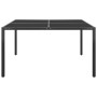 Mesa de jardín de acero y vidrio antracita 130x130x72 cm en Mesas de jardín | Comprar online en Foru.es