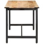 Mesa de comedor de madera maciza de mango rugosa 140x70x76 cm de vidaXL, Mesas de cocina y de comedor - Ref: Foro24-287434, P...