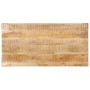 Mesa de comedor de madera maciza de mango rugosa 140x70x76 cm de vidaXL, Mesas de cocina y de comedor - Ref: Foro24-287434, P...