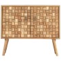 Aparador de madera maciza de acacia 75x35x65 cm de vidaXL, Aparadores - Ref: Foro24-287439, Precio: 203,73 €, Descuento: %