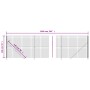 Cerca de alambre con brida verde 1,4x10 m de vidaXL, Paneles de vallas - Ref: Foro24-154179, Precio: 81,75 €, Descuento: %