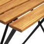 Mesa bistró de terraza madera maciza de acacia 55x54x71 cm en Mesas de jardín | Comprar online en Foru.es