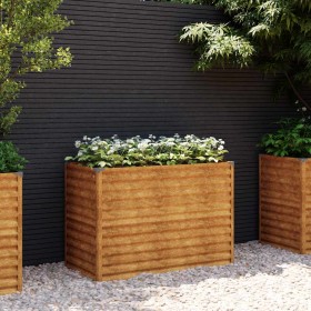 Jardinera elevada 100x50x69 cm acero corten en Macetas y jardineras | Comprar online en Foru.es
