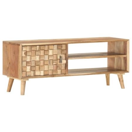 Mueble para TV de madera maciza de acacia 100x35x40 cm de vidaXL, Muebles TV - Ref: Foro24-287442, Precio: 142,95 €, Descuent...