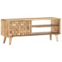 Mueble para TV de madera maciza de acacia 100x35x40 cm de vidaXL, Muebles TV - Ref: Foro24-287442, Precio: 142,95 €, Descuent...