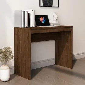Escritorio de madera contrachapada marrón roble 90x40x72 cm de vidaXL, Escritorios - Ref: Foro24-815305, Precio: 51,01 €, Des...