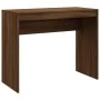 Escritorio de madera contrachapada marrón roble 90x40x72 cm de vidaXL, Escritorios - Ref: Foro24-815305, Precio: 51,01 €, Des...