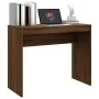 Escritorio de madera contrachapada marrón roble 90x40x72 cm de vidaXL, Escritorios - Ref: Foro24-815305, Precio: 51,01 €, Des...