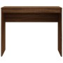 Escritorio de madera contrachapada marrón roble 90x40x72 cm de vidaXL, Escritorios - Ref: Foro24-815305, Precio: 50,71 €, Des...