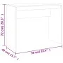 Escritorio de madera contrachapada marrón roble 90x40x72 cm de vidaXL, Escritorios - Ref: Foro24-815305, Precio: 51,01 €, Des...