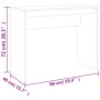 Escritorio de madera contrachapada marrón roble 90x40x72 cm de vidaXL, Escritorios - Ref: Foro24-815305, Precio: 50,71 €, Des...