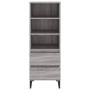 Aparador alto madera contrachapada gris Sonoma 40x36x110 cm de vidaXL, Aparadores - Ref: Foro24-821250, Precio: 74,77 €, Desc...