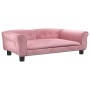 Cama para perros de terciopelo rosa 95x55x30 cm de vidaXL, Camas para perros - Ref: Foro24-171813, Precio: 88,32 €, Descuento: %