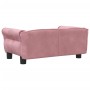 Cama para perros de terciopelo rosa 70x45x30 cm de vidaXL, Camas para perros - Ref: Foro24-171827, Precio: 66,88 €, Descuento: %