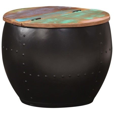 Mesa de centro de madera maciza reciclada 53x43 cm de vidaXL, Mesas de centro - Ref: Foro24-287483, Precio: 149,88 €, Descuen...