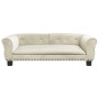 Cama para perros de terciopelo crema 95x55x30 cm de vidaXL, Camas para perros - Ref: Foro24-171816, Precio: 84,34 €, Descuent...