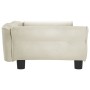 Cama para perros de terciopelo crema 95x55x30 cm de vidaXL, Camas para perros - Ref: Foro24-171816, Precio: 84,34 €, Descuent...