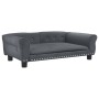 Cama para perros de terciopelo gris oscuro 95x55x30 cm de vidaXL, Camas para perros - Ref: Foro24-171812, Precio: 97,73 €, De...