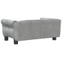 Cama para perros de terciopelo gris claro 70x45x30 cm de vidaXL, Camas para perros - Ref: Foro24-171825, Precio: 80,26 €, Des...