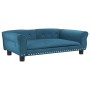 Cama para perros de terciopelo azul 95x55x30 cm de vidaXL, Camas para perros - Ref: Foro24-171810, Precio: 100,73 €, Descuent...